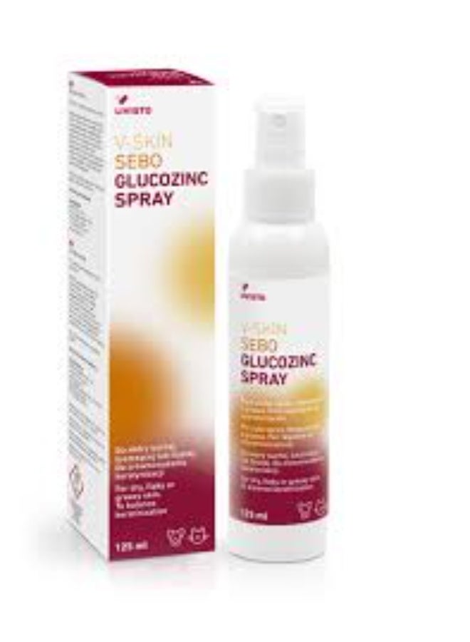 ليفستو V-Skin Sebo Glucozinc سبراي • عناية بالبشرة الدهنية وإصلاح حاجز الجلد للكلاب والقطط • 125 مل - Image 1